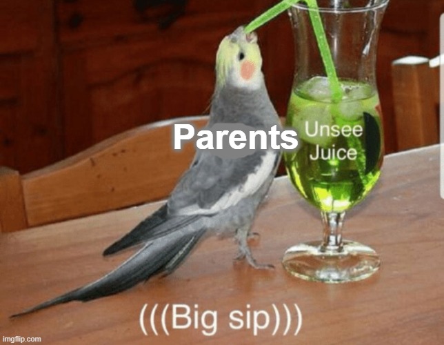 Unsee juice | Parents | image tagged in unsee juice | made w/ Imgflip meme maker
