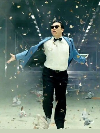 gangnam style vertical Blank Meme Template