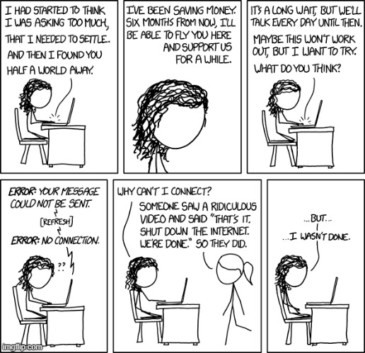"I'm sorry, but the author of this Facebook comment clearly believes you were." | image tagged in computer,facebook,message,error,internet,done | made w/ Imgflip meme maker