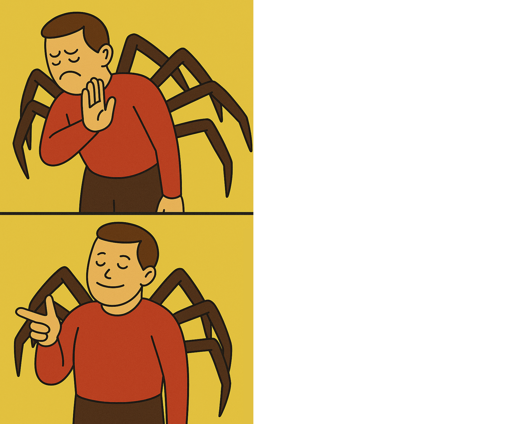 man of pider Blank Meme Template