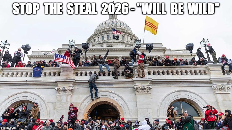 Midterms | STOP  THE  STEAL  2026 - "WILL  BE  WILD" | image tagged in midterms | made w/ Imgflip meme maker