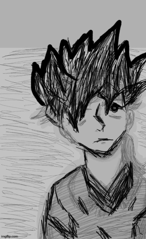 Dea but a depressed super Saiyan 2 | made w/ Imgflip meme maker