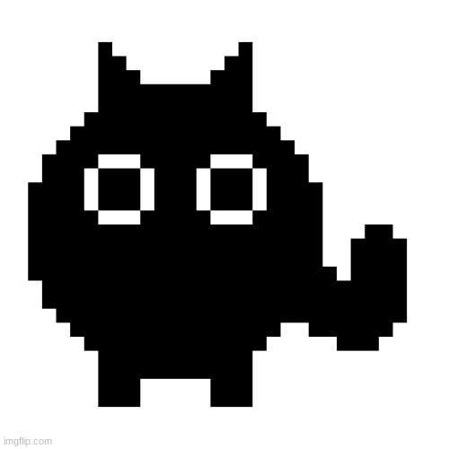 accurate depiction of cat | image tagged in art,pixel,cat,fluffy | made w/ Imgflip meme maker