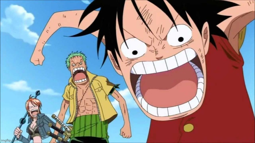 LUFFY SHOUTING | image tagged in luffy shouting | made w/ Imgflip meme maker