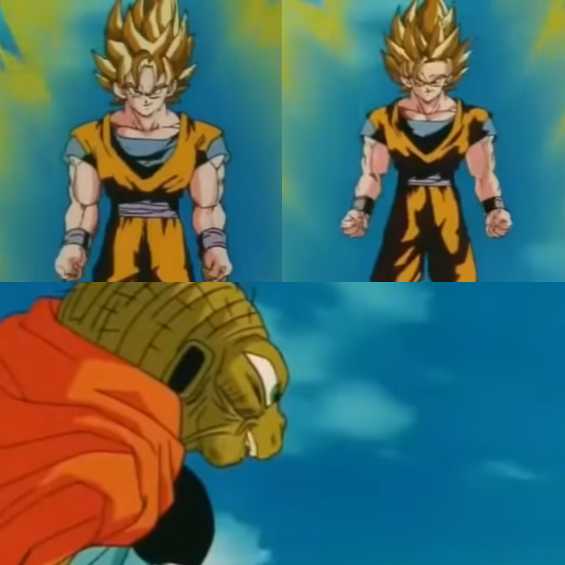 Goku and Babidi Blank Meme Template