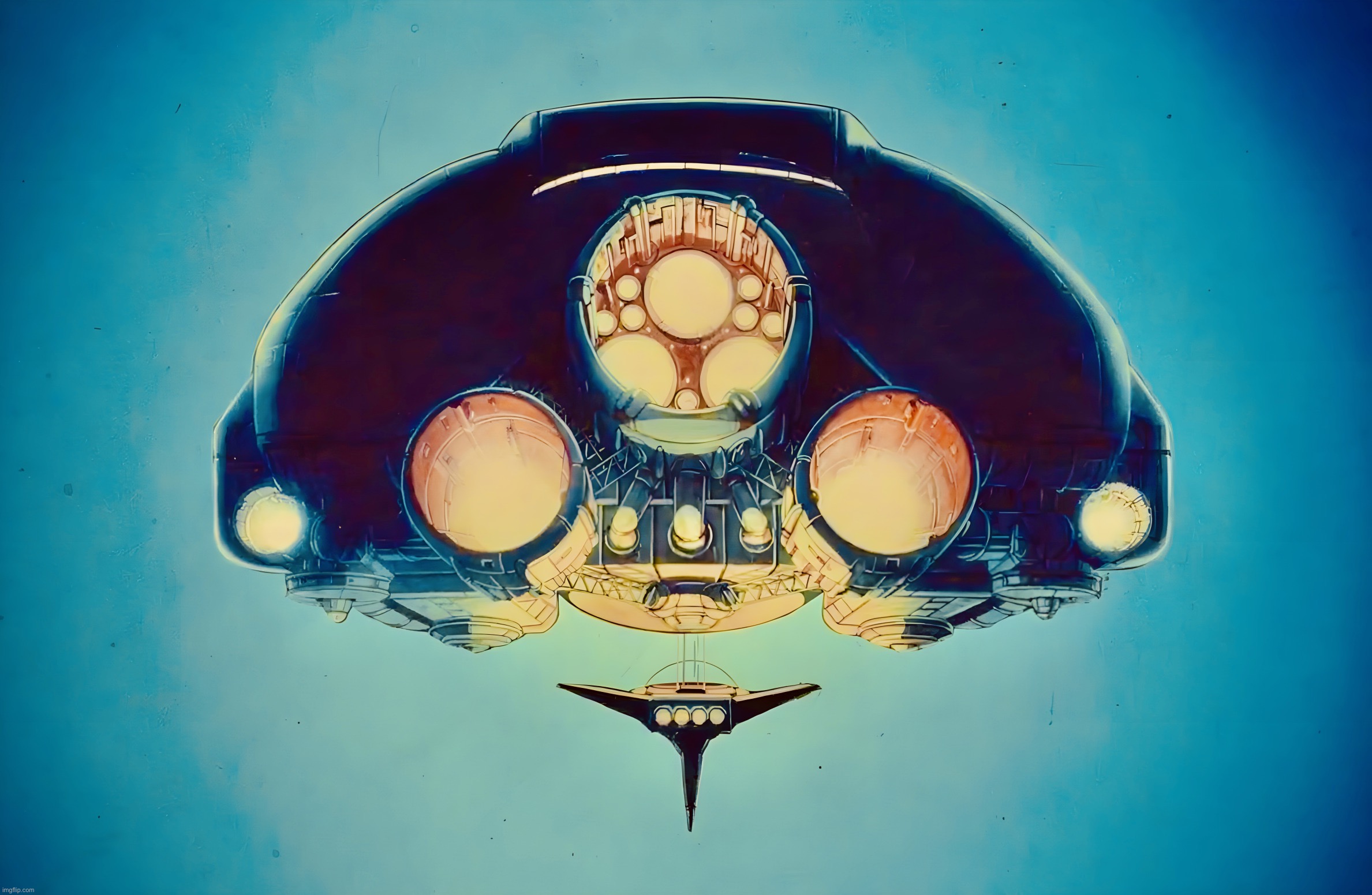 Umbilical | image tagged in spaceship,science fiction,memes,fantasy | made w/ Imgflip meme maker