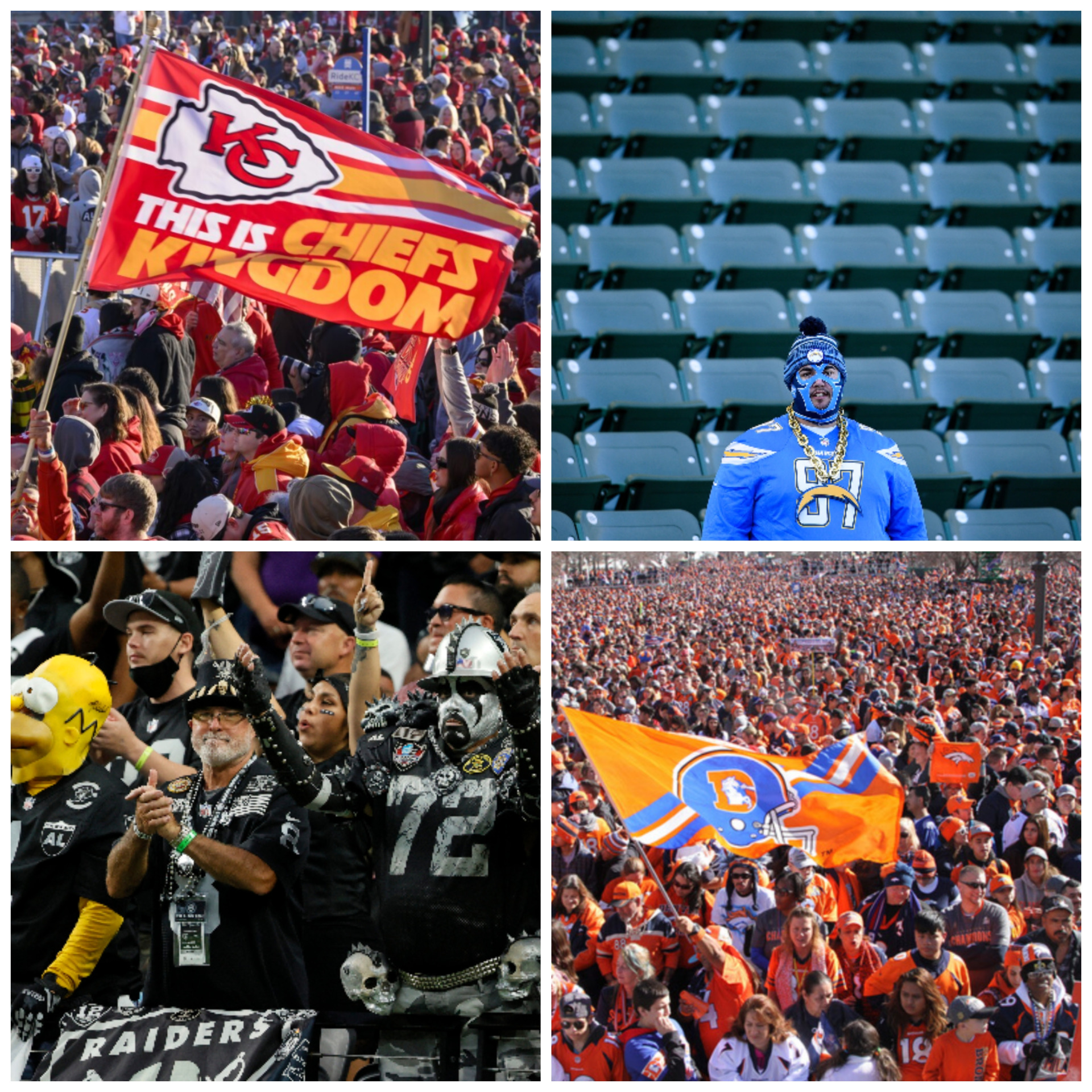 AFC West annoying fans Blank Meme Template
