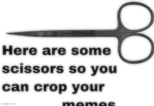 Here are some scissors cropped | image tagged in here are some scissors cropped | made w/ Imgflip meme maker