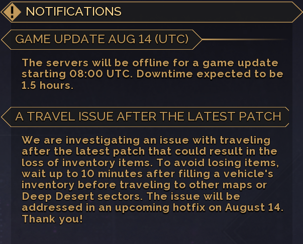 Dune Awakening Travel Warning Blank Meme Template