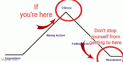 If you're here; Don't stop yourself from getting to here | made w/ Imgflip meme maker