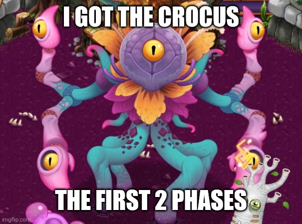 I GOT THE CROCUS; THE FIRST 2 PHASES | made w/ Imgflip meme maker