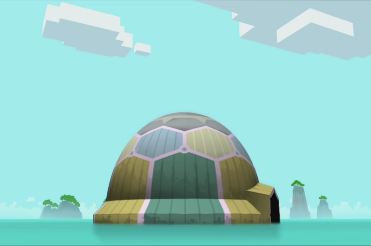 Big Green Hidden Kingdom Blank Meme Template