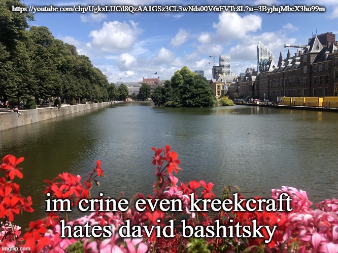 Roses | https://youtube.com/clip/UgkxLUCd8QzAA1GSz3CL3wNds00V6rFVTc8L?si=3ByjhqMbeX3ho99m; im crine even kreekcraft hates david bashitsky | image tagged in roses | made w/ Imgflip meme maker
