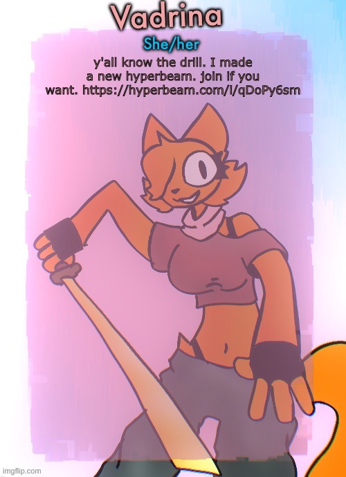 https://hyperbeam.com/i/qDoPy6sm | y'all know the drill. I made a new hyperbeam. join if you want. https://hyperbeam.com/i/qDoPy6sm | image tagged in vadrina announcement template drawing by doodle_boi | made w/ Imgflip meme maker