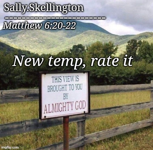 Sally's temp | New temp, rate it | image tagged in sally's temp | made w/ Imgflip meme maker