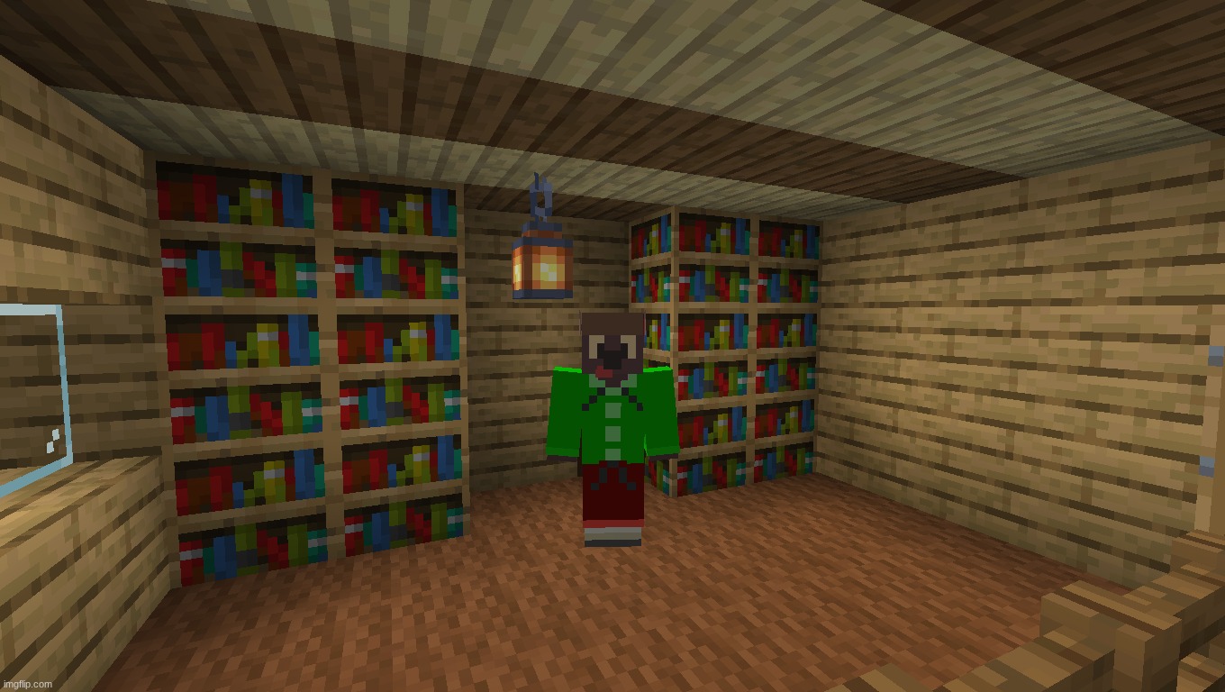 the silly :D | image tagged in minecraft,cozy,werewolf | made w/ Imgflip meme maker
