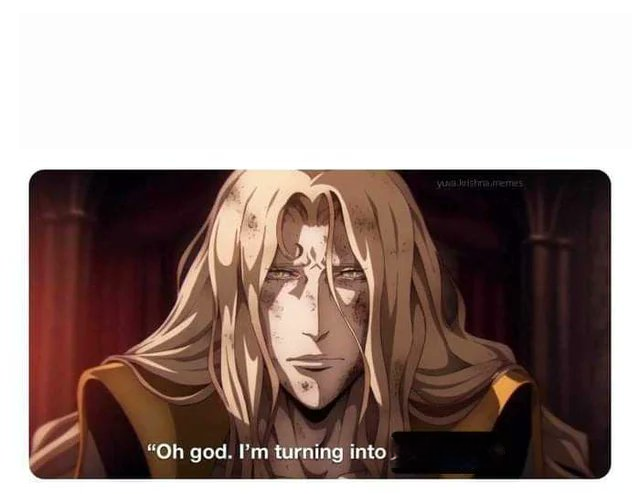 Oh god, i'm turing in to Blank Meme Template