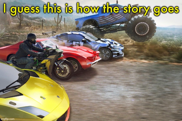 The crew 1 | I guess this is how the story goes | image tagged in the crew 1 | made w/ Imgflip meme maker