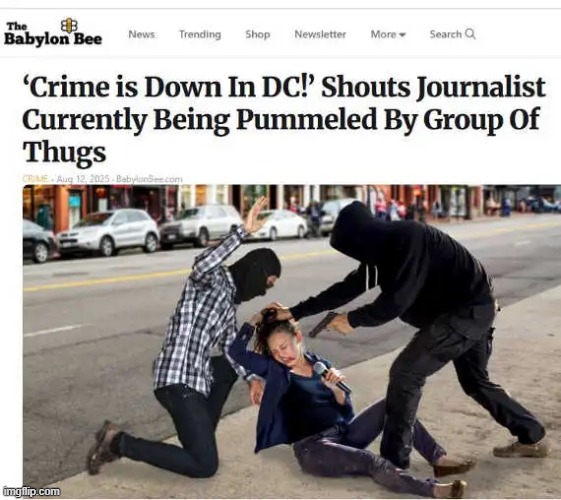 DC Crime | image tagged in criminals,crime,thugs,babylon bee,dc | made w/ Imgflip meme maker