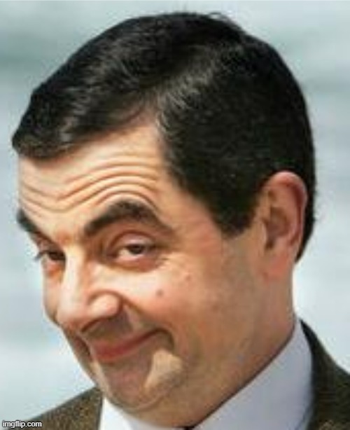 image tagged in white line,mr bean | made w/ Imgflip meme maker