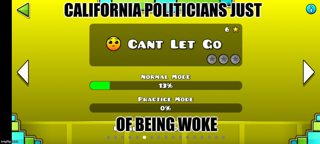 Can't Let Go | CALIFORNIA POLITICIANS JUST; OF BEING WOKE | image tagged in memes,california,politicians,can't let go,being,woke | made w/ Imgflip meme maker