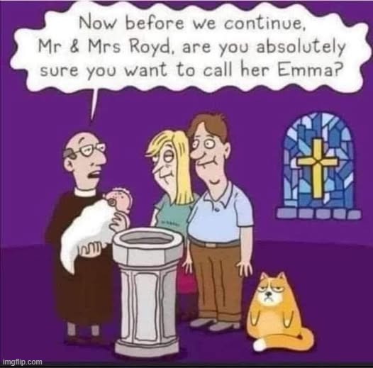 are you two sure? | image tagged in emma,royd | made w/ Imgflip meme maker