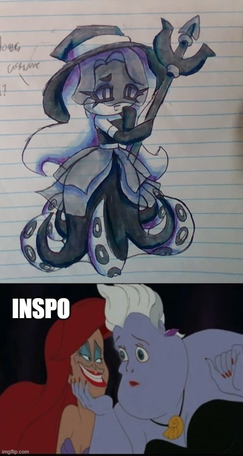 New CRK oc, her name is Sea Witch Cookie. the inspiration was Ursula lmao | INSPO | made w/ Imgflip meme maker