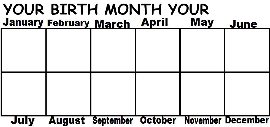 your birth month your blank Blank Meme Template