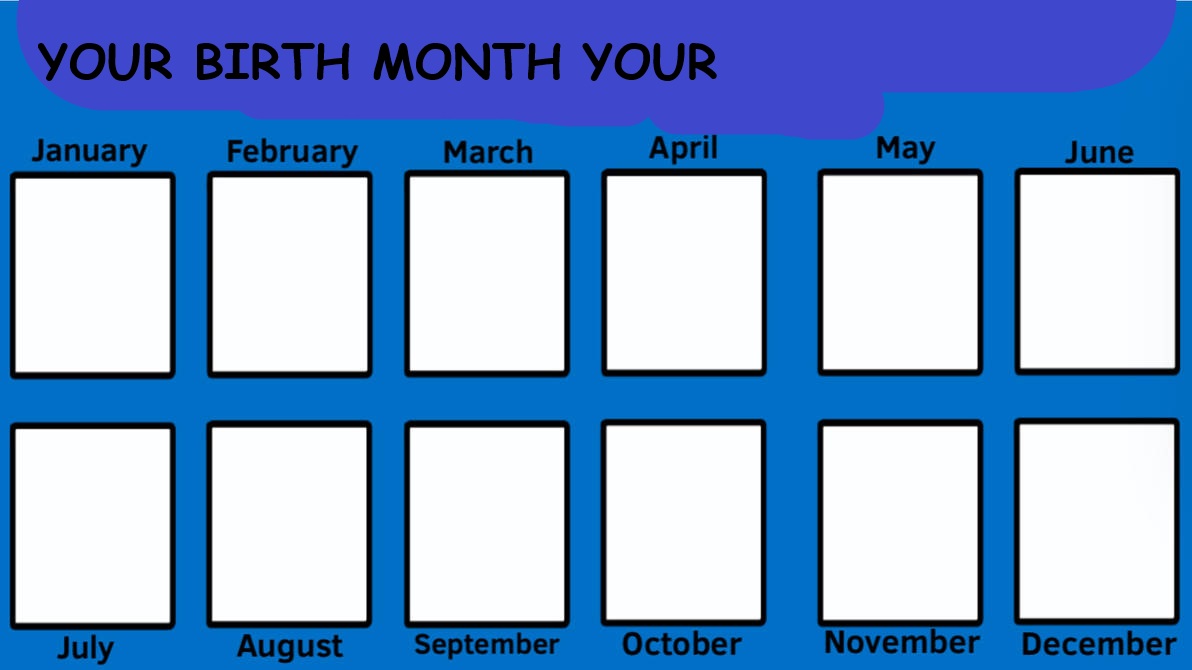 your birth month your blank Blank Meme Template