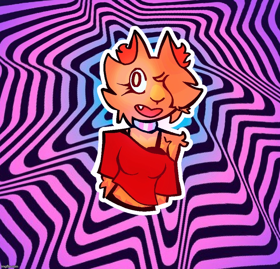 Scarf asked me to Draw her oc, so I did | made w/ Imgflip meme maker