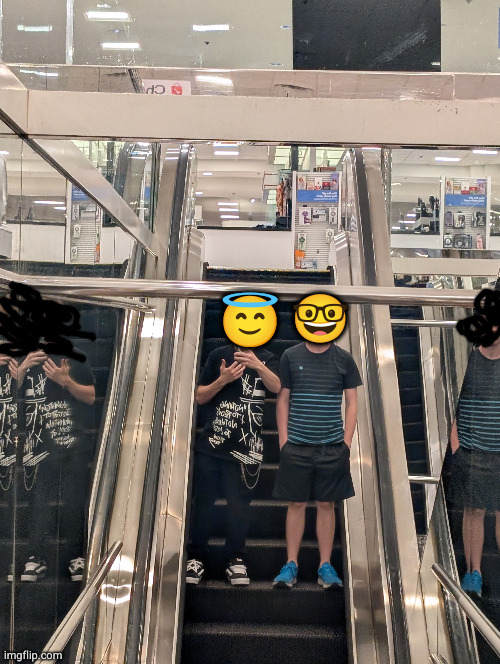 me n flick7 | 😇; 🤓 | image tagged in flick7,face reveal | made w/ Imgflip meme maker