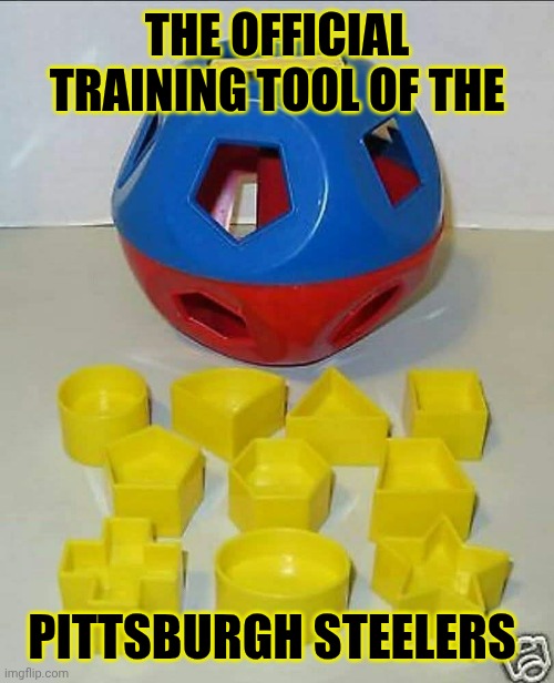 PITTSBURGH STEELERS | THE OFFICIAL TRAINING TOOL OF THE; PITTSBURGH STEELERS | image tagged in football field | made w/ Imgflip meme maker
