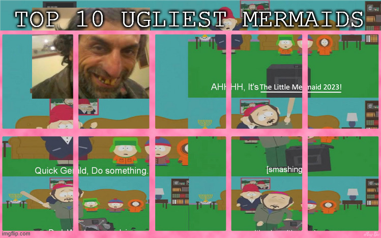 top 10 ugliest mermaids Blank Meme Template