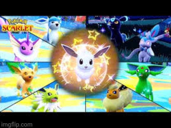 All Shiny Eeveelutions (Note, they are adorable!) | image tagged in all shiny eeveelutions | made w/ Imgflip meme maker