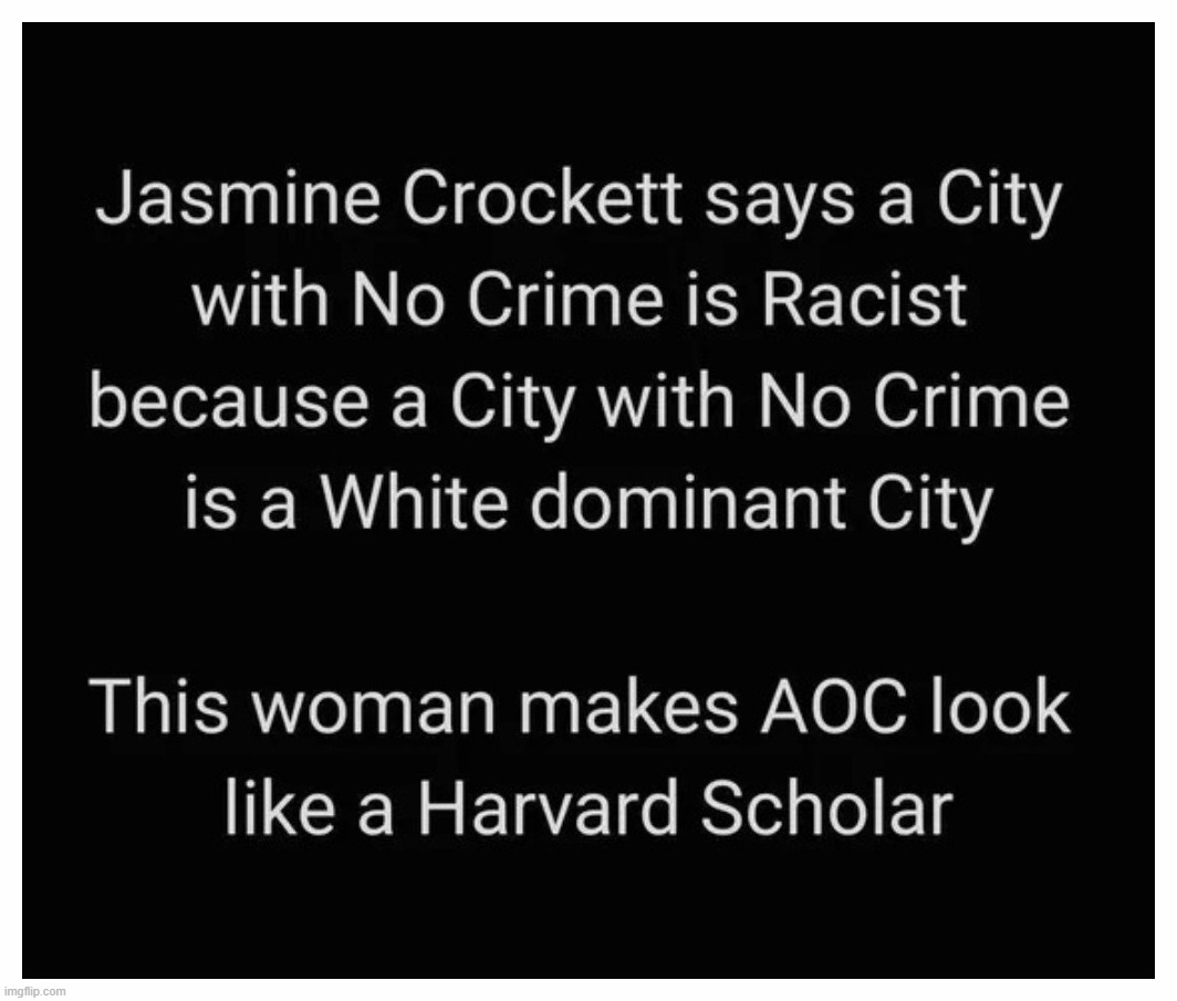 Jasmine Crockett makes AOC look like a genius. | image tagged in jasmine crockett,aoc,crazy alexandria ocasio-cortez,full retard,never go full retard,mental illness | made w/ Imgflip meme maker