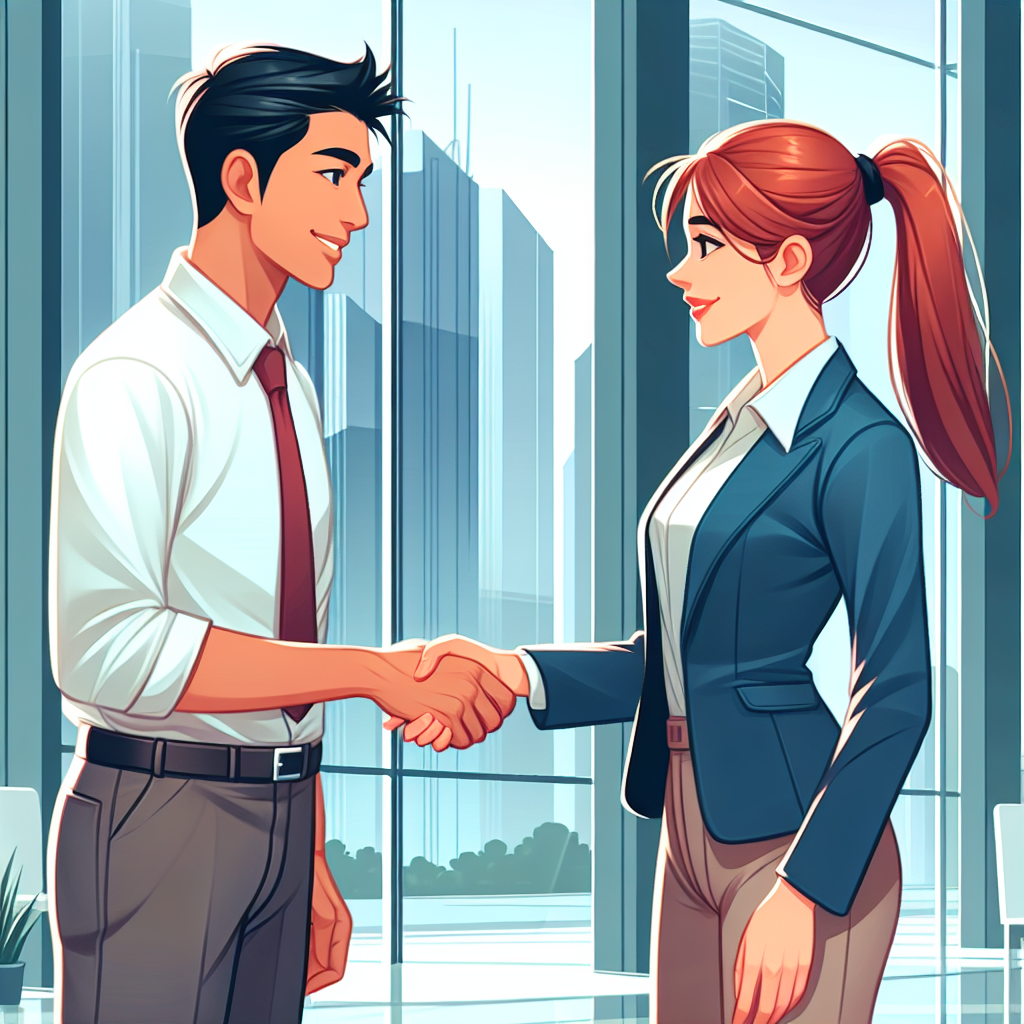 Picture of two people shaking hands Blank Meme Template