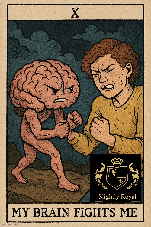 Your Brain | image tagged in tarot,brain,your mind,skittles | made w/ Imgflip meme maker