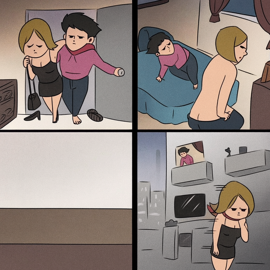 Girl leaving date Blank Meme Template