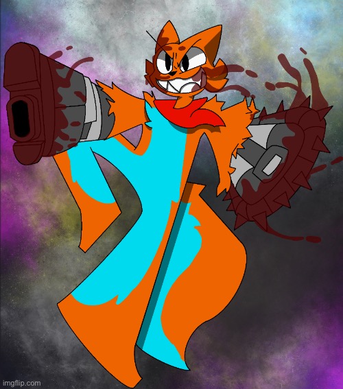 Something I drew for my pookie | image tagged in gore,warning | made w/ Imgflip meme maker