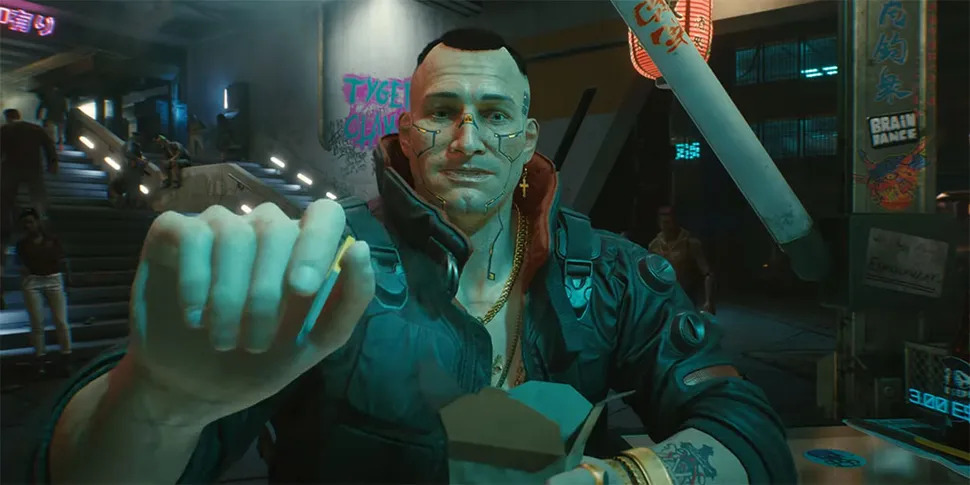 Cyberpunk Jackie Blank Meme Template