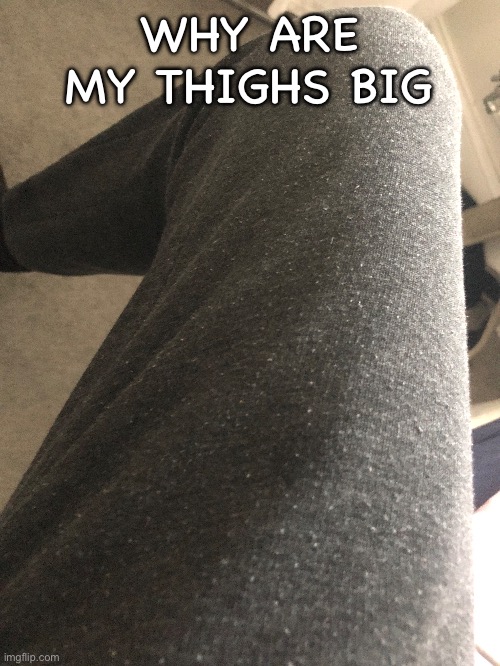 WHY ARE MY THIGHS BIG | made w/ Imgflip meme maker