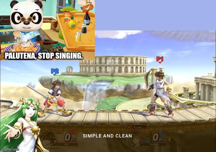 I don't like Palutena's singing | PALUTENA, STOP SINGING. | image tagged in mm-mm,super smash bros,kingdom hearts | made w/ Imgflip meme maker