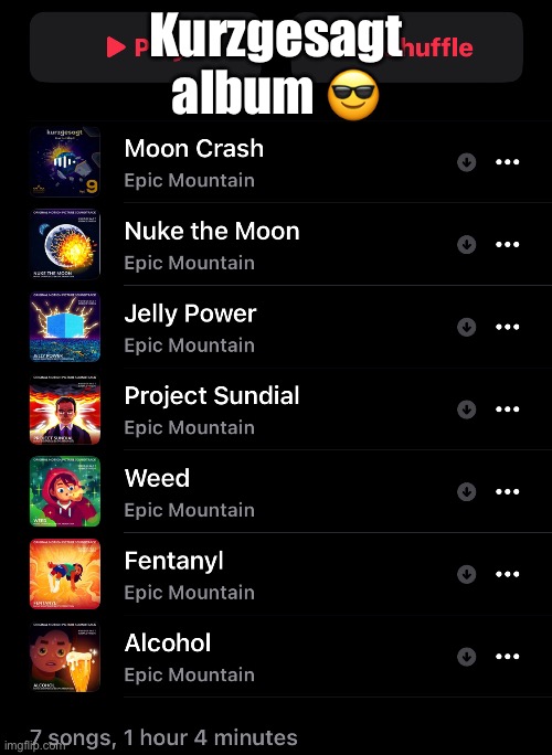 Kurzgesagt album 😎 | made w/ Imgflip meme maker