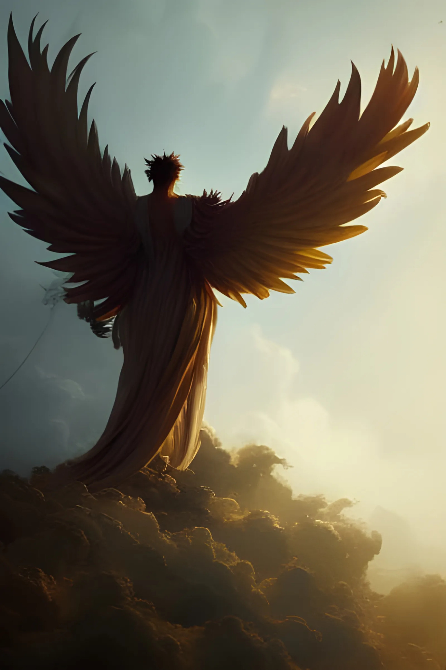 Angel Man Blank Meme Template