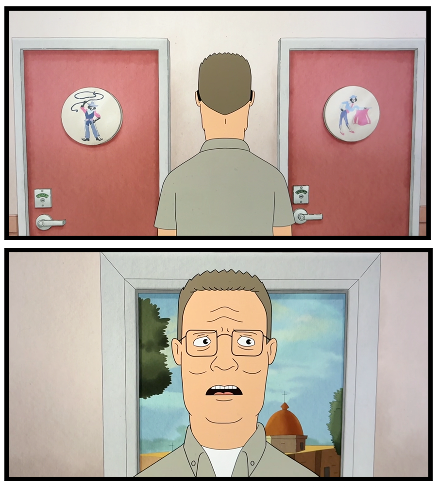 Hank Hill two buttons Blank Meme Template