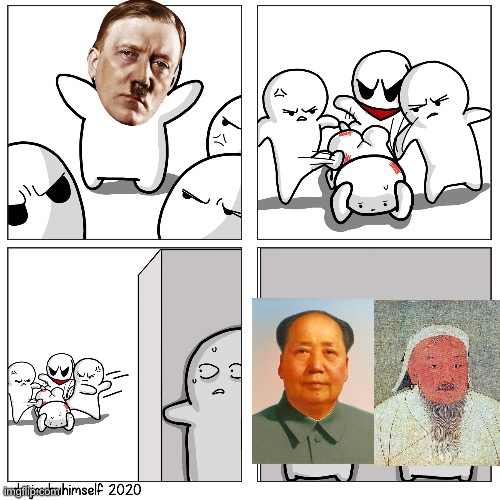 Toons scared of getting beat up | image tagged in toons scared of getting beat up | made w/ Imgflip meme maker