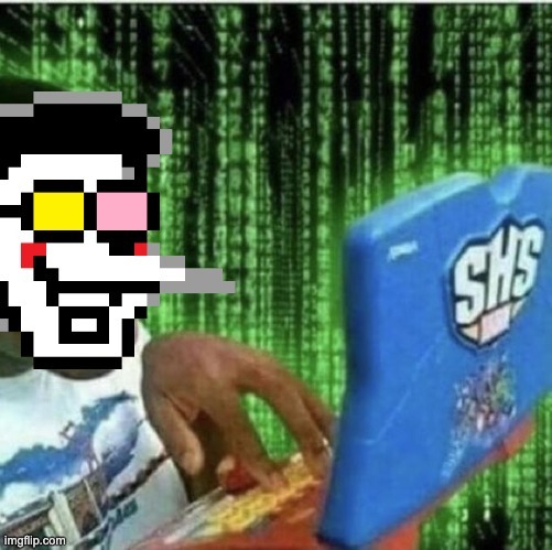 New Temp Drop Chat | image tagged in spamton hacking | made w/ Imgflip meme maker