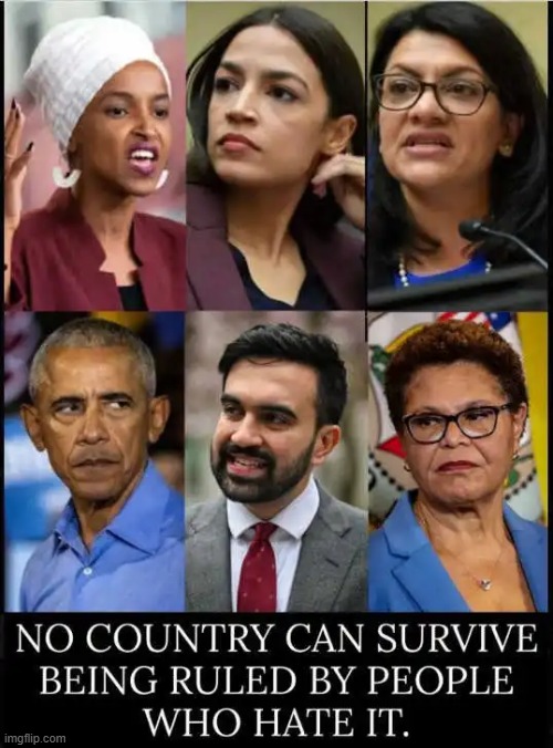 Our enemies within | image tagged in unamericans,hate america,democrats,barack obama,the squad,the ungrateful | made w/ Imgflip meme maker