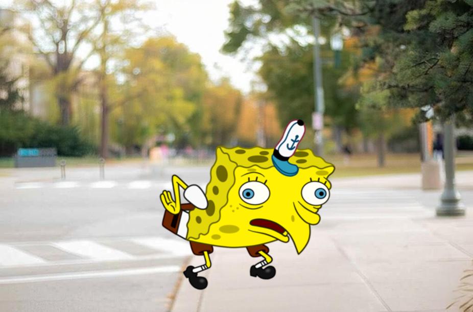 Spongebob Streetscape Blank Meme Template