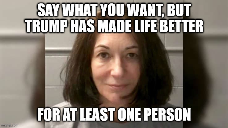 SAY WHAT YOU WANT, BUT TRUMP HAS MADE LIFE BETTER; FOR AT LEAST ONE PERSON | made w/ Imgflip meme maker